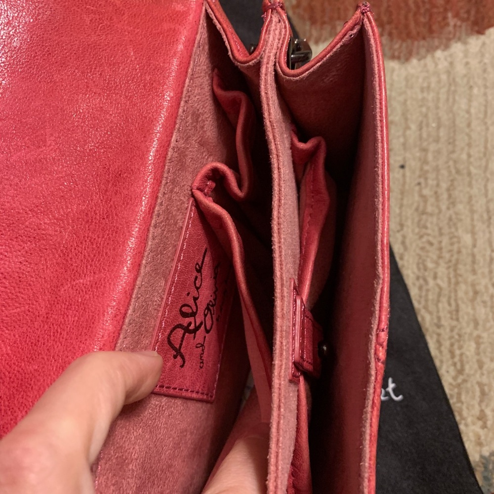 Alice&Olivia Pink Leather Clutch - Picture 9 of 14